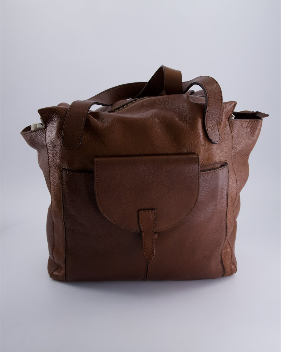 Massimo Dutti Handbags Leather Brown