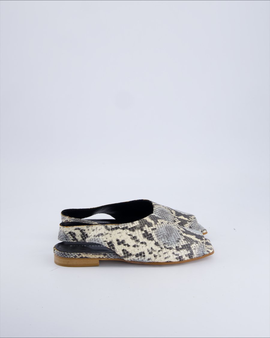 Poesie Veneziane Sandals Leather Grey 37 EU