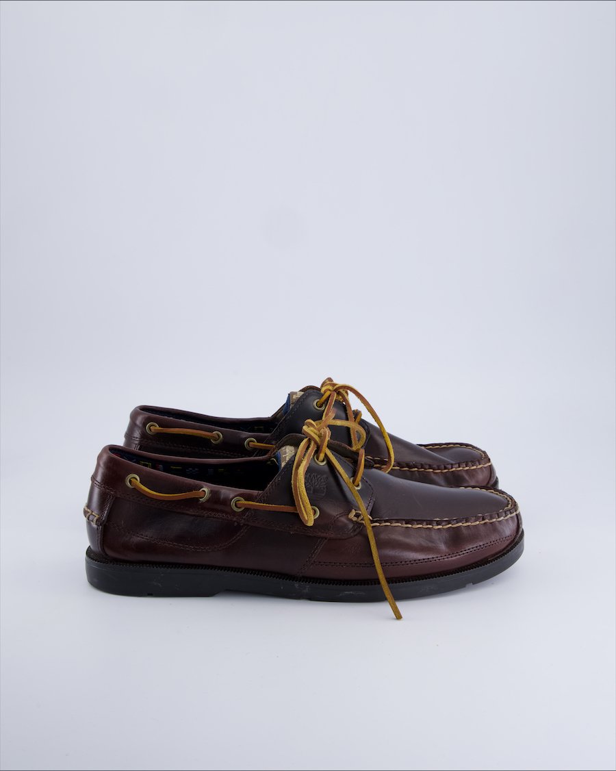 Timberland Lace ups Leather Burgundy 46 EU