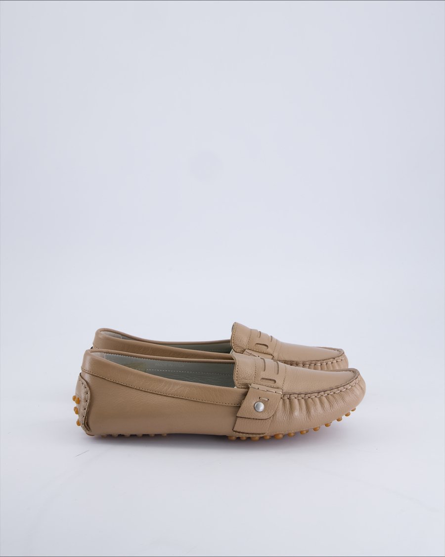 Navyboot Flats Leather Beige 37 EU