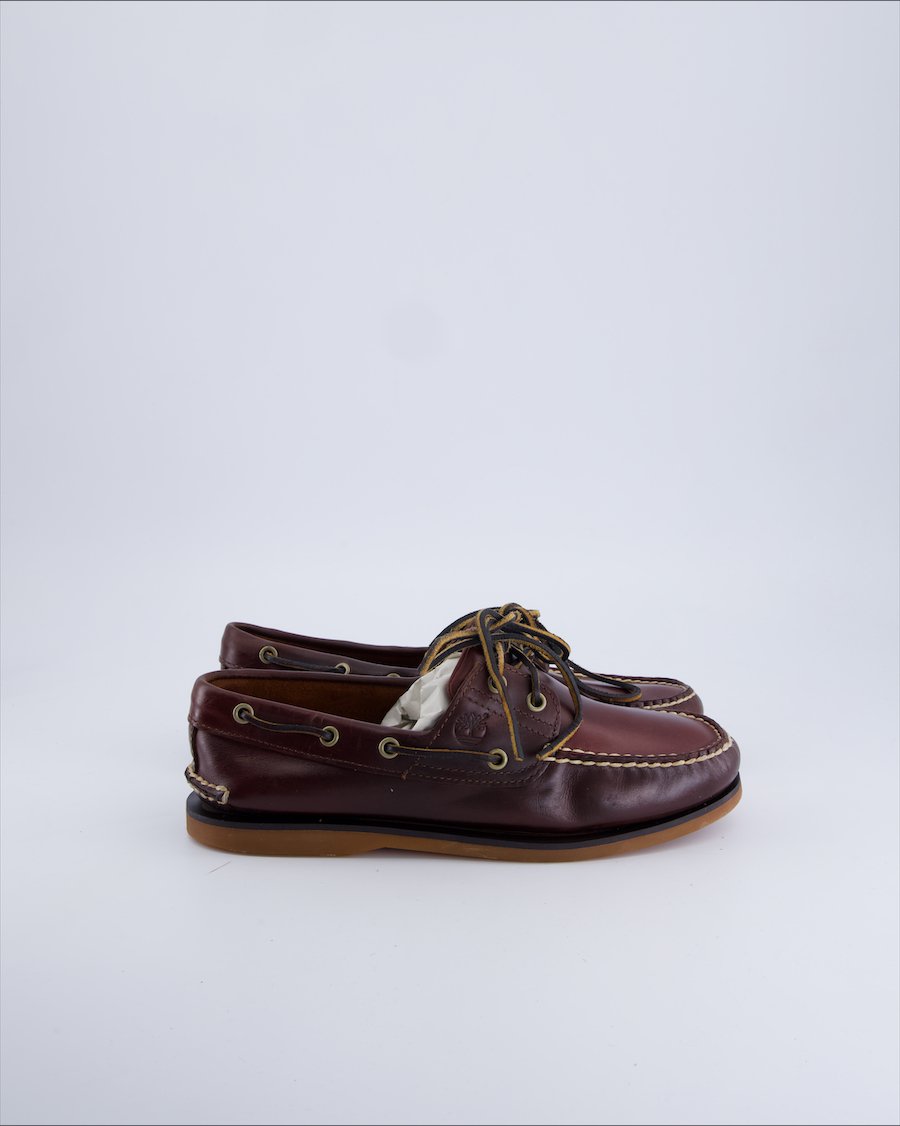 Timberland Lace ups Leather Burgundy 43.5 EU