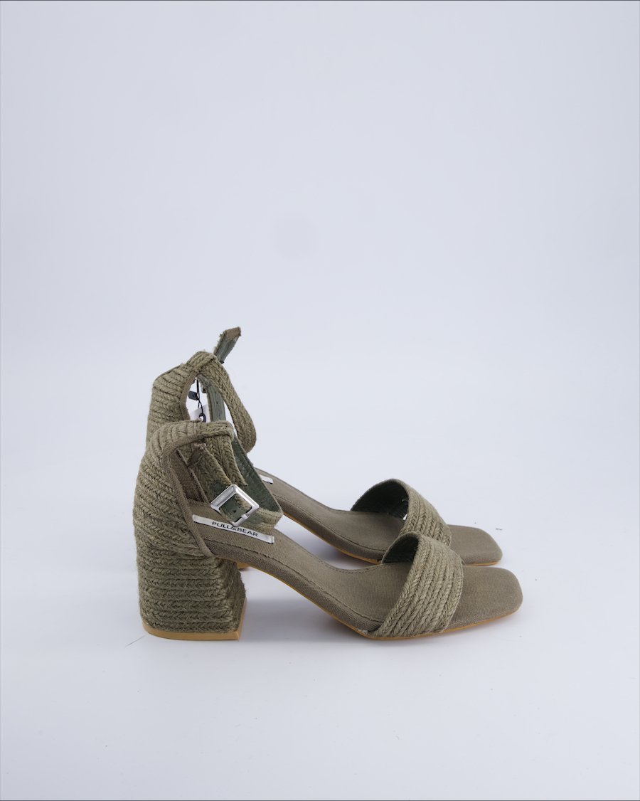 Pull&bear Heels Cloth Green 40 EU