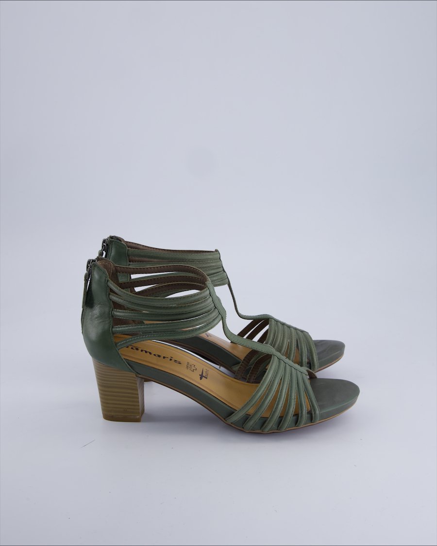 Tamaris Heels Leather Green 40 EU