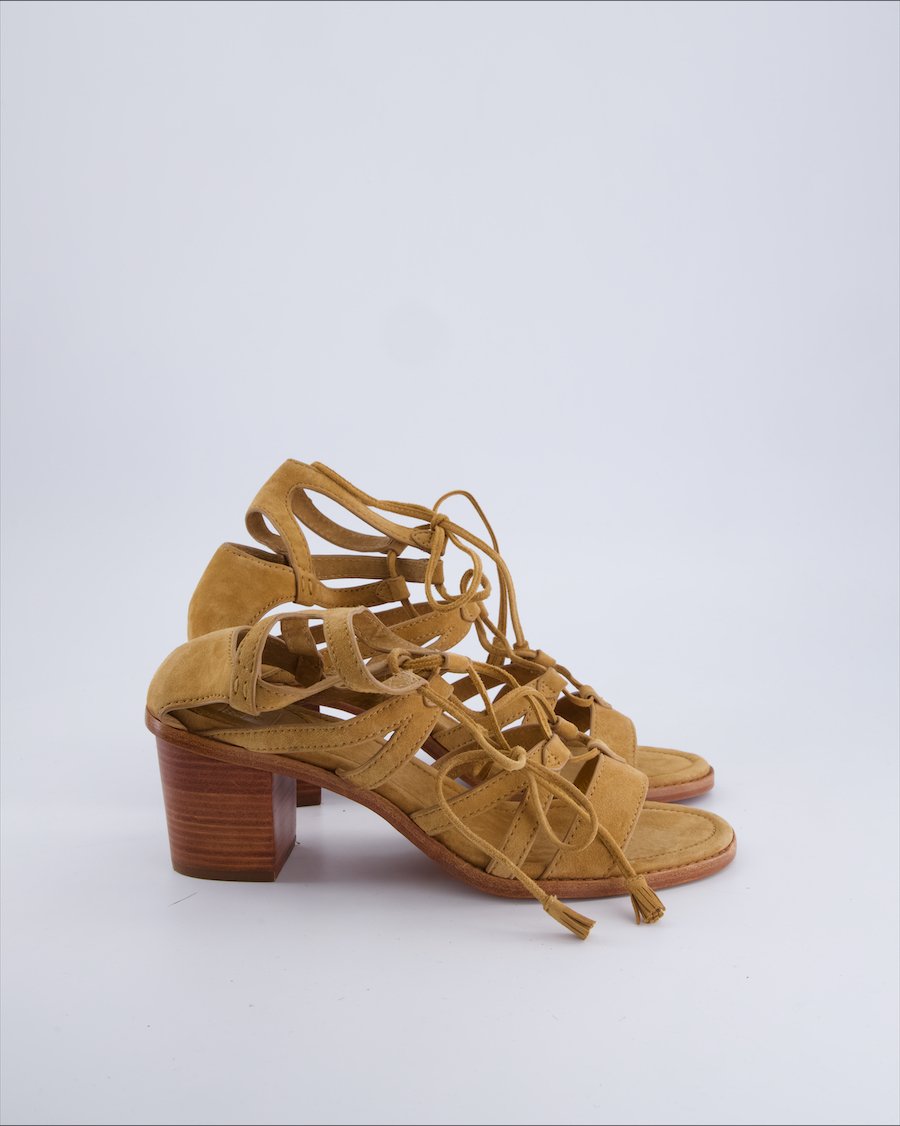 Frye Heels Suede Camel 39 EU