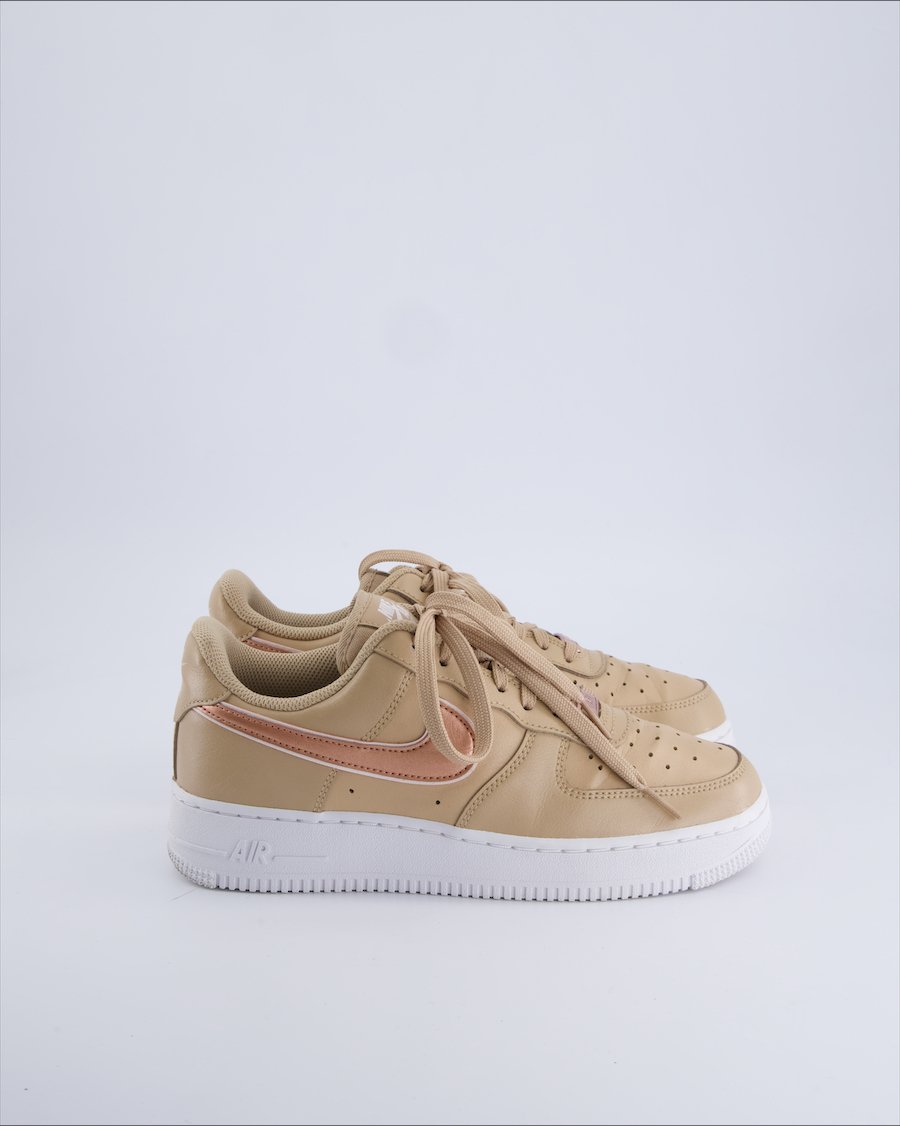 Nike Af1 Trainers Leather Ecru 39 EU