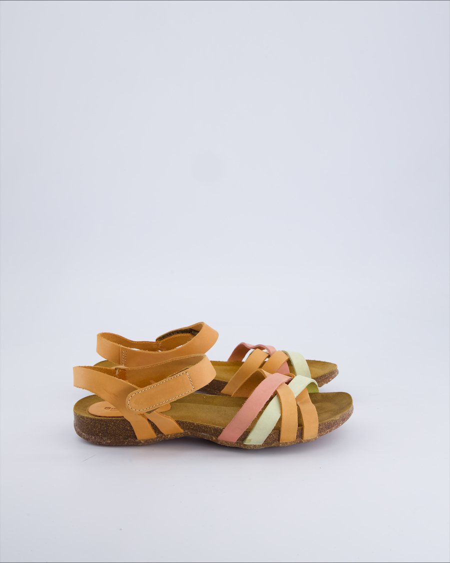 Nature Feet Sandals Leather Orange 37 EU