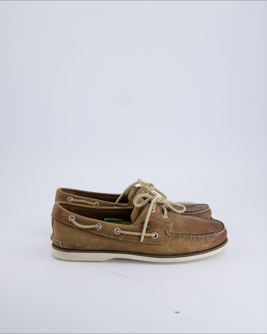 Timberland Lace ups Suede Ecru 39.5 EU