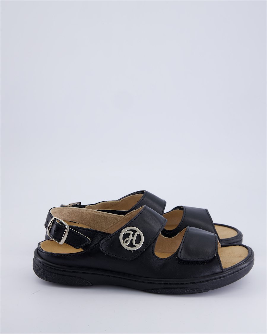 Helvesko Sandals Leather Black 39 EU