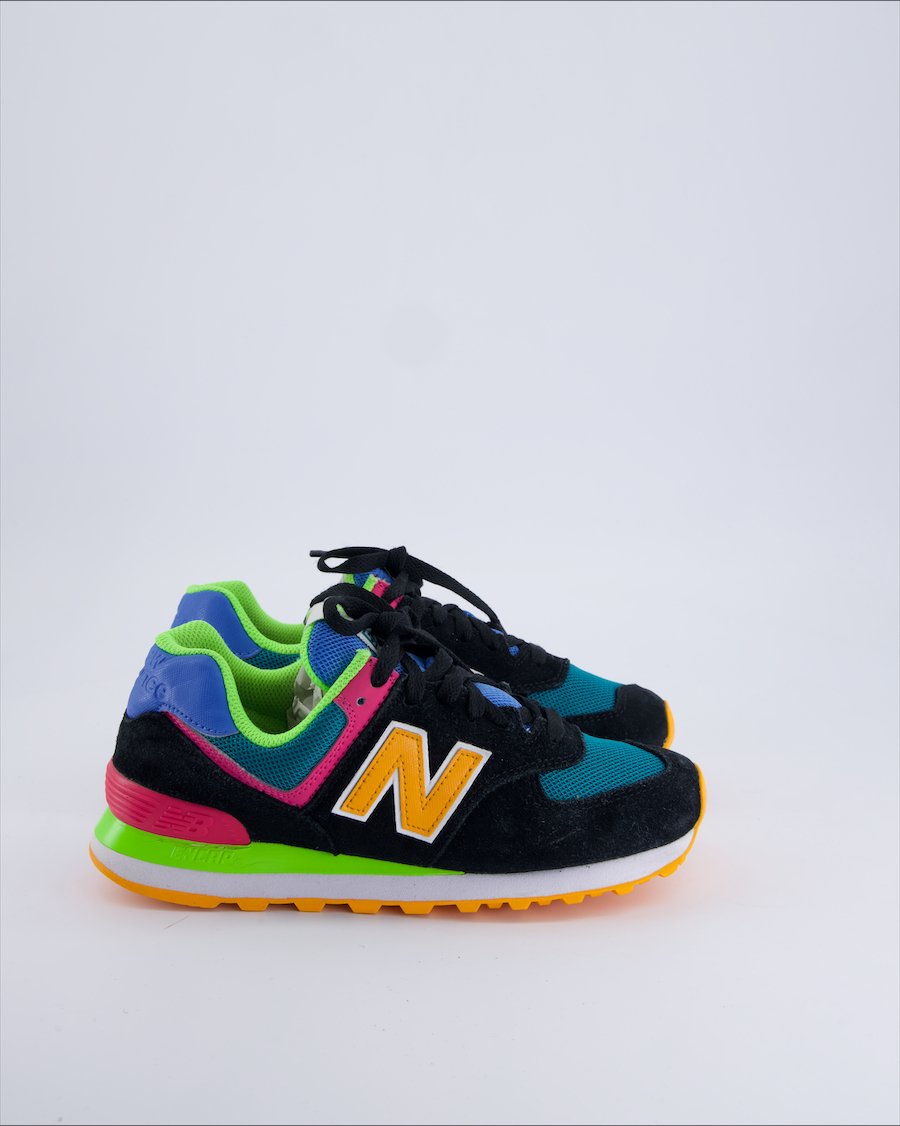 New Balance 574 Trainers Suede Black 36.5 EU