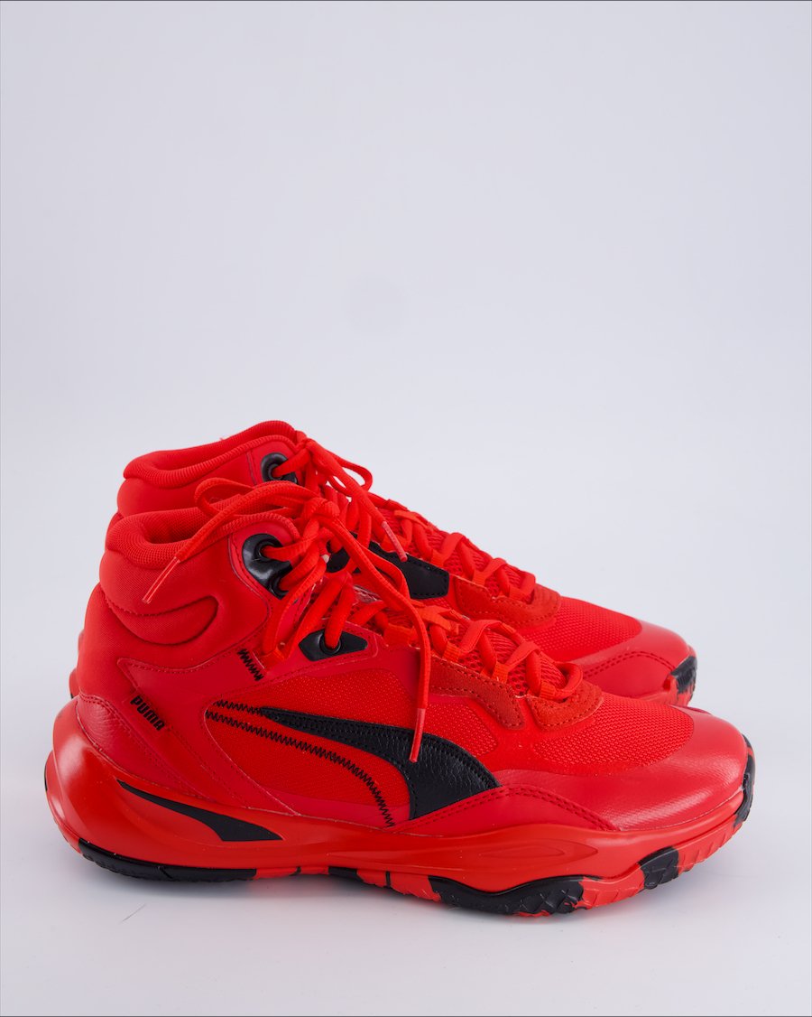 Puma Playmaker Pro Mid M trainers Leather Red 40 EU