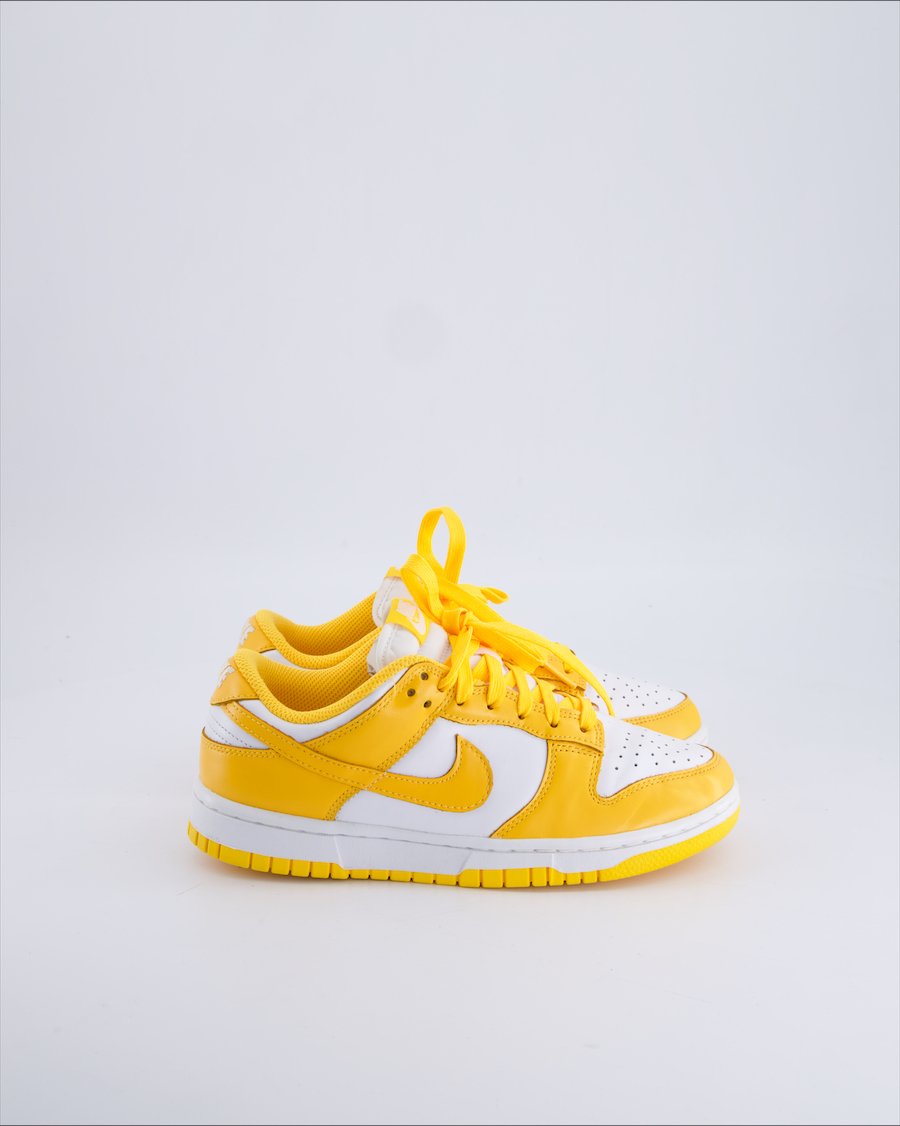 Nike Dunk Low Trainers Leather Orange 37.5 EU