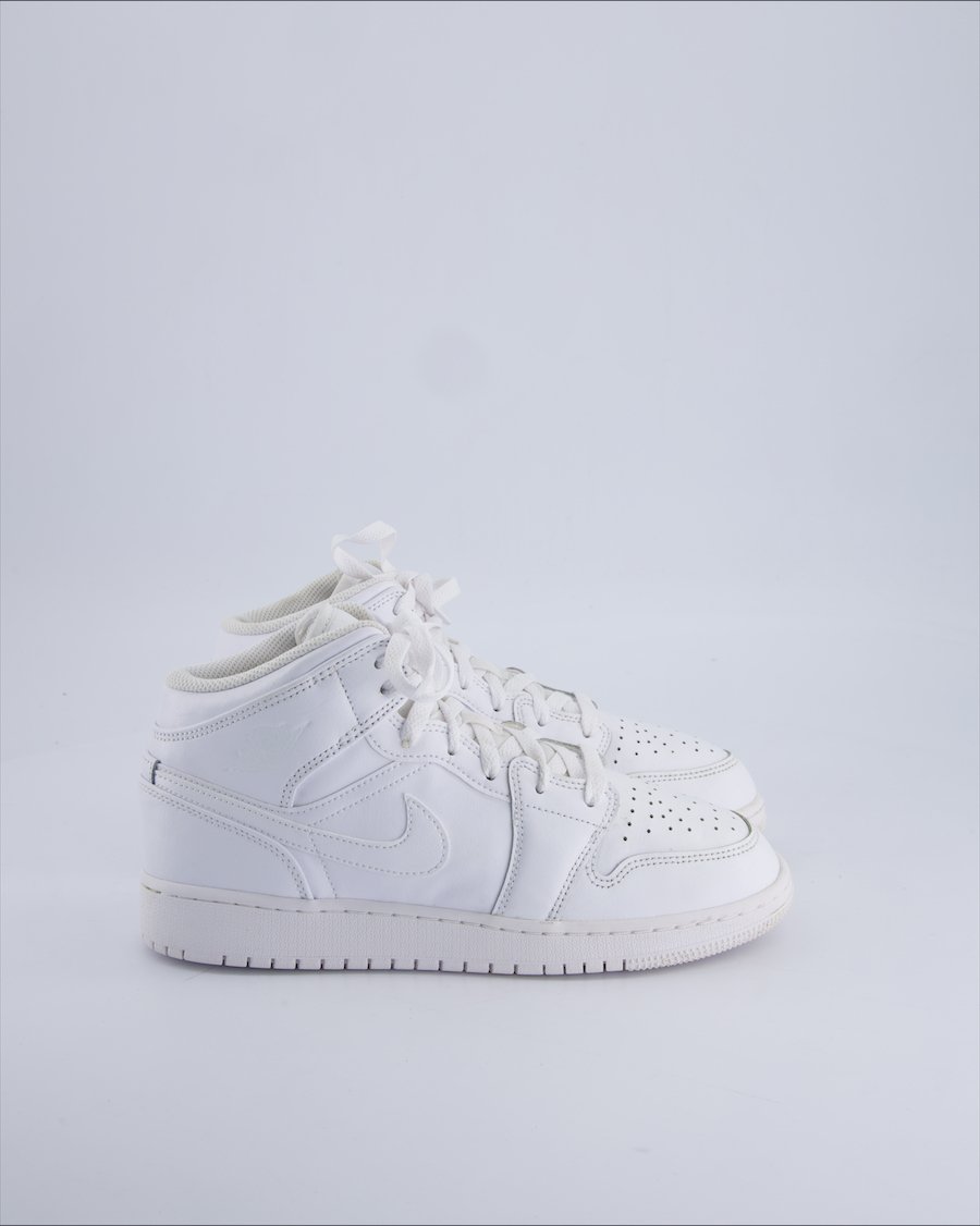 Jordan 1 Mid Triple Trainers Leather White 39 EU