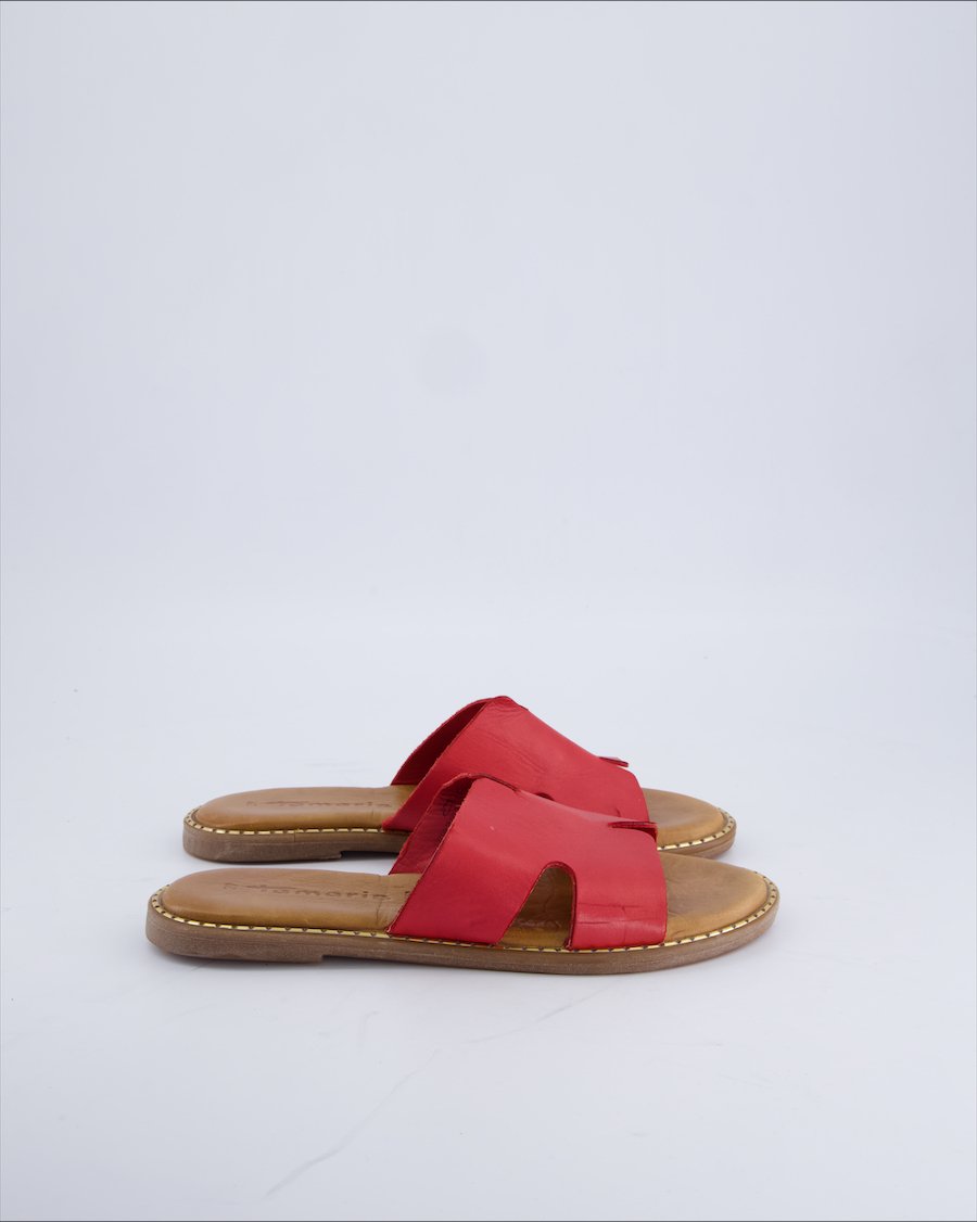 Tamaris Sandals Leather Red 39 EU