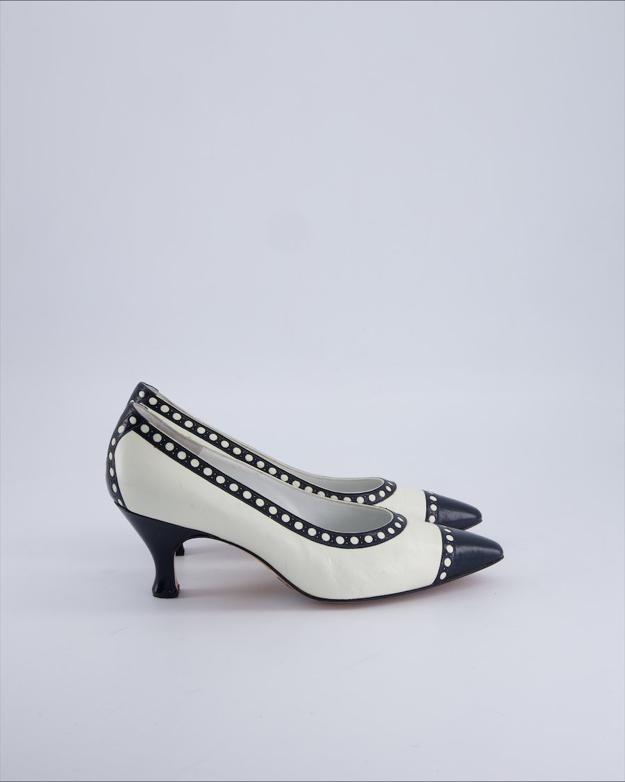 Bruno Magli Heels Leather White 38.5 EU