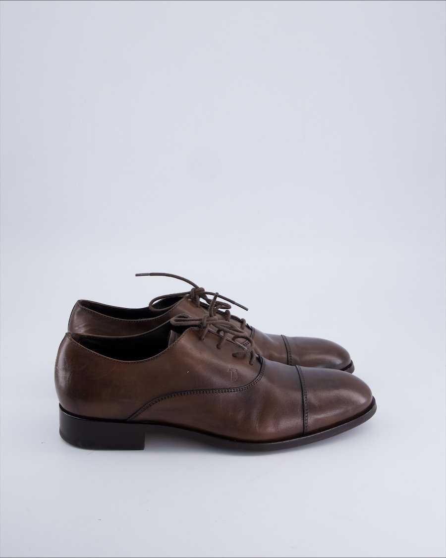 Tod's Lace ups Leather Brown 41.5 EU