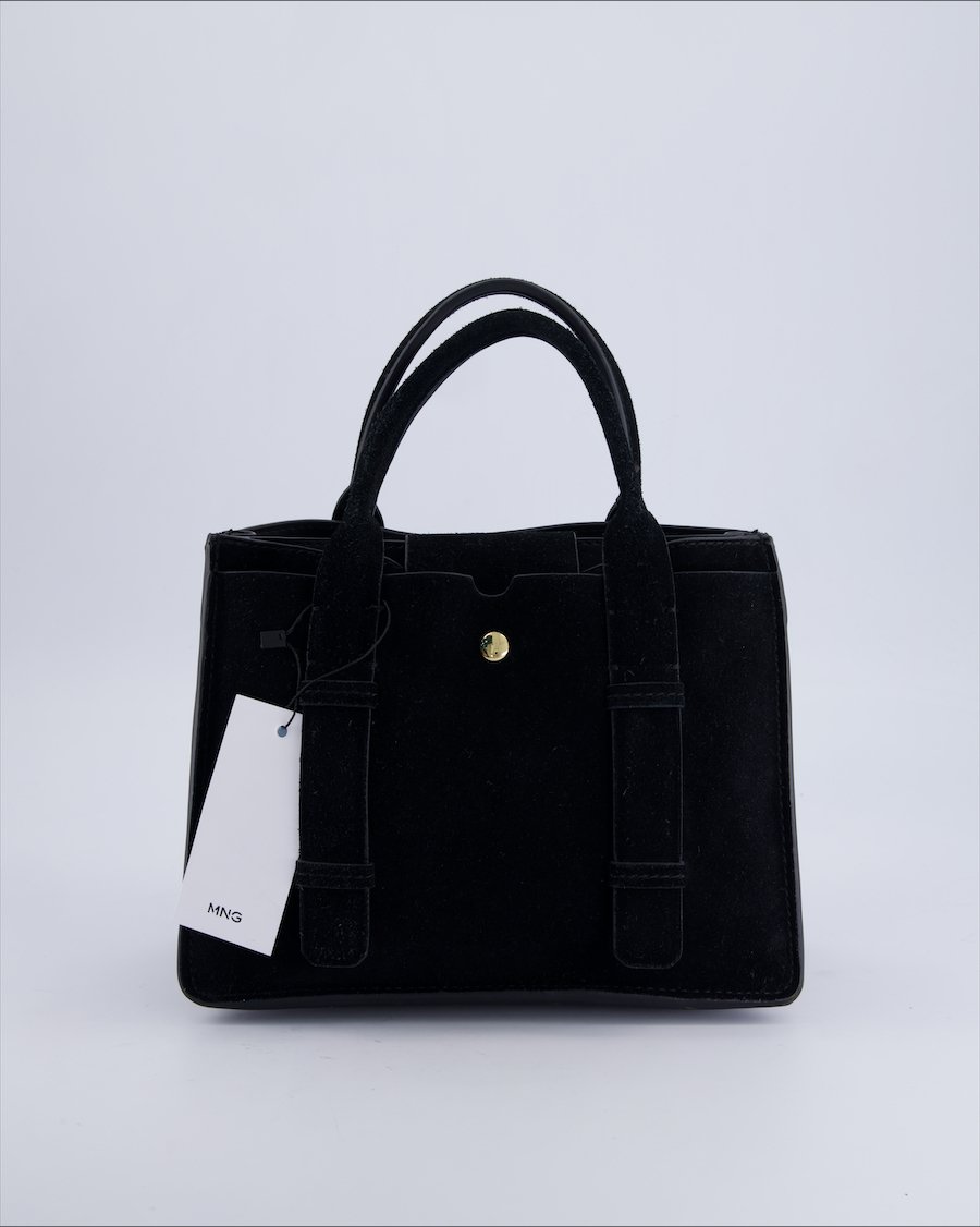 Mango Handbags Velvet Black
