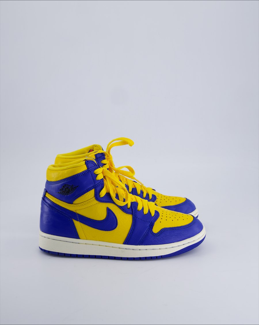 Jordan 1 Retro High OG Reverse Laney Trainers Leather Yellow 38.5 EU