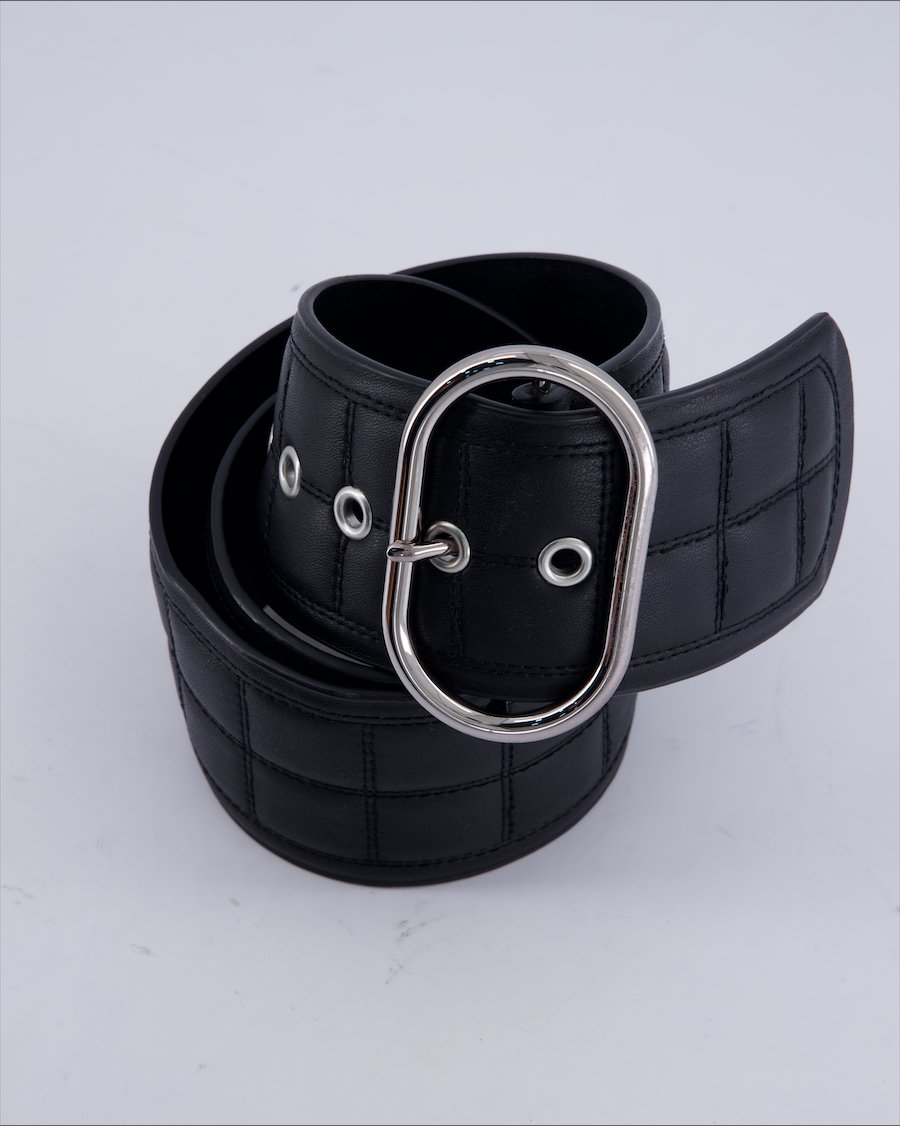 Zebra Leather Leather Black 95 cm