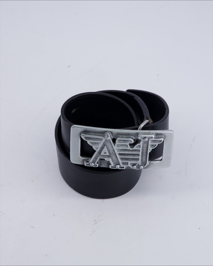 Armani Jeans Belts Leather Black 85 cm