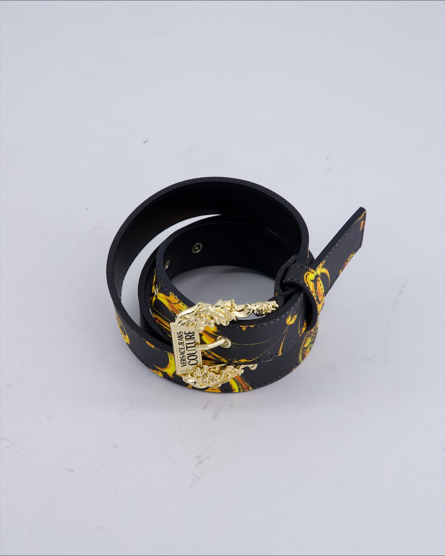 Versace Jeans Couture Belts Leather Black 75 cm