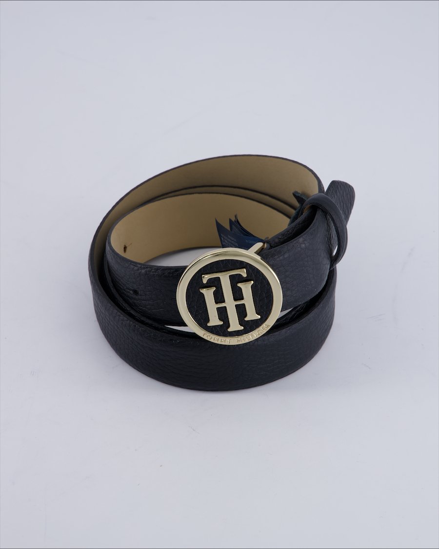 Tommy Hilfiger Belt Leather Black 90 cm