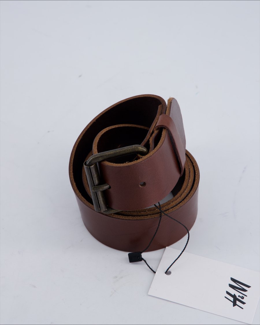 H&m Belt Leather Brown 95 cm