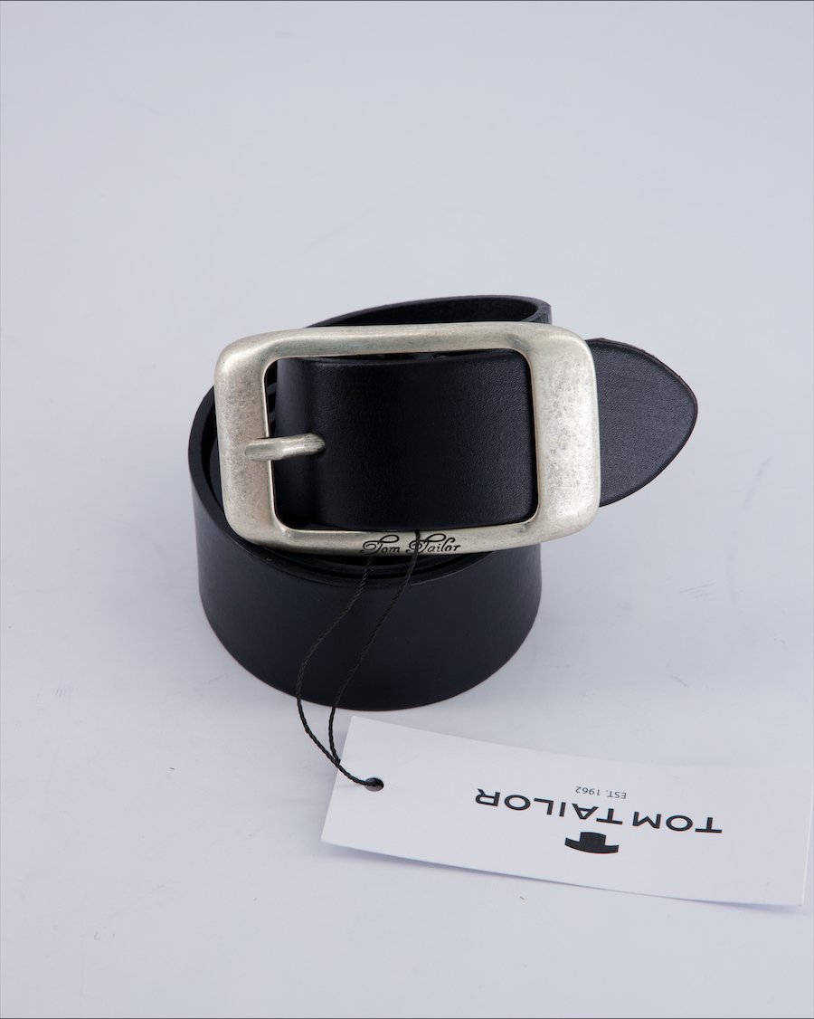 Tom Tailor Belts Leather Black 80 cm