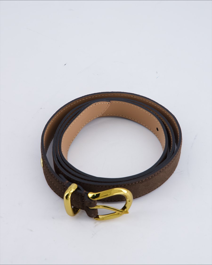 Next Leather Suede Brown 105 cm