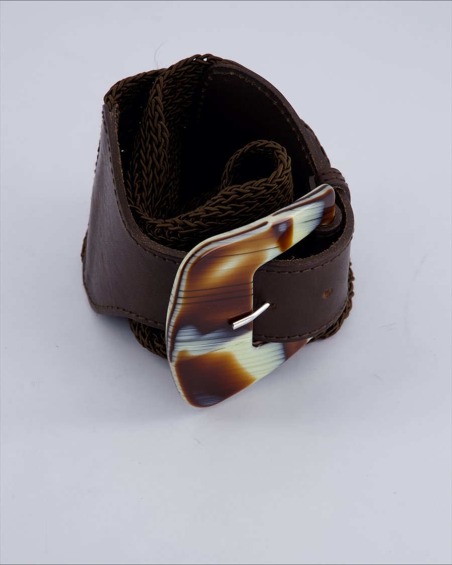 Marc Cain Leather Leather Brown 85 cm