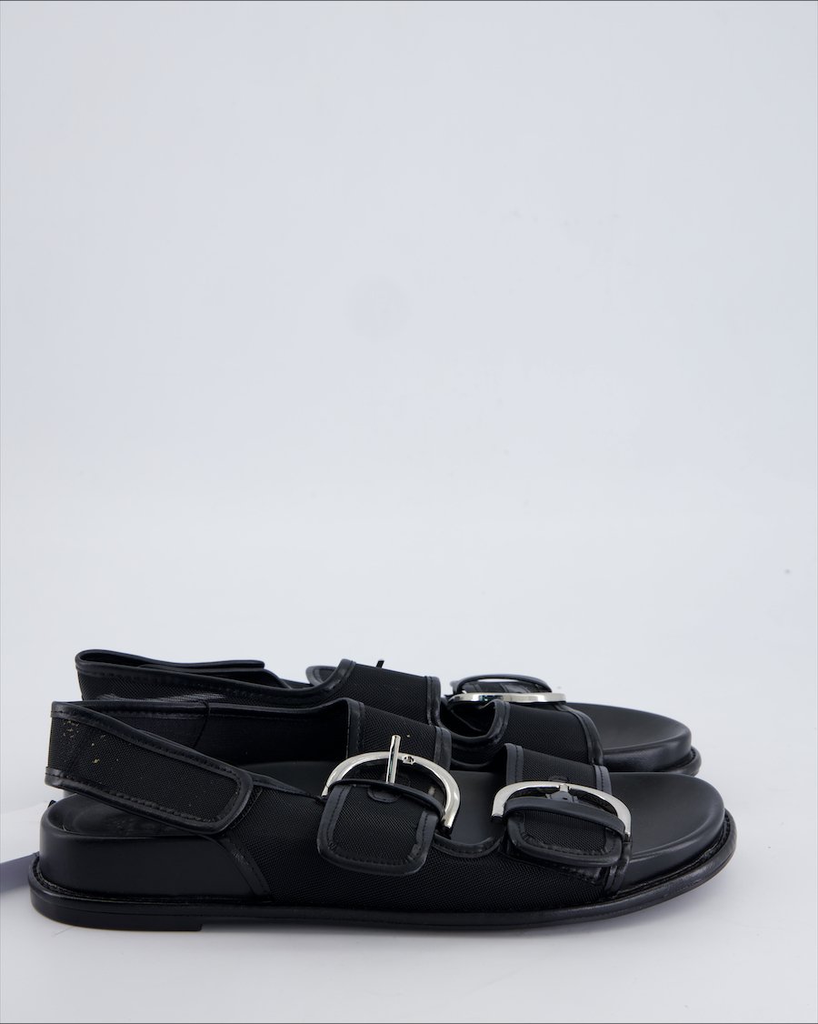 Zara Sandals Leather Black 36 EU