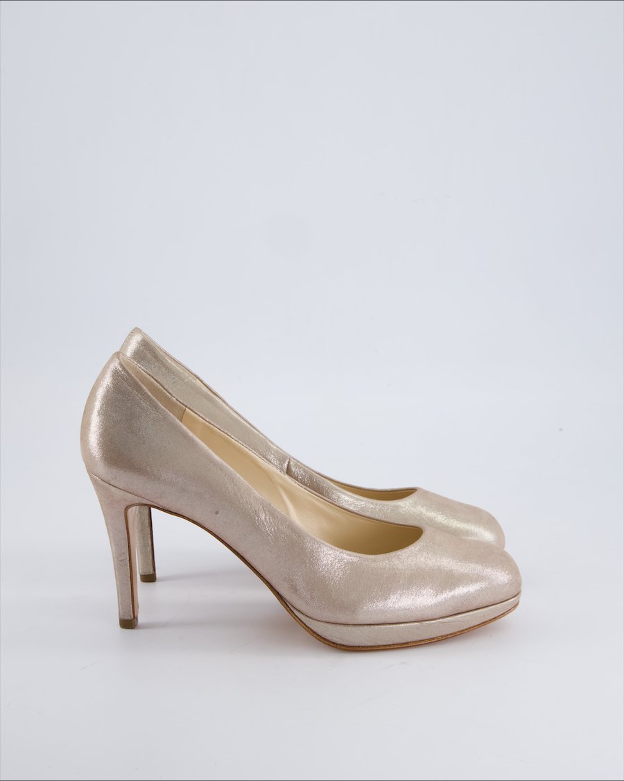 Hogl Heels Leather Gold 38.5 EU