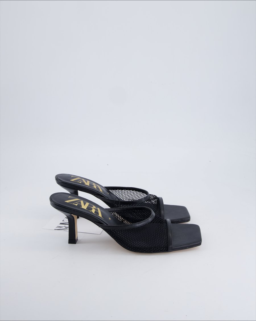 Zara Heels Polyurethane Black 40 EU