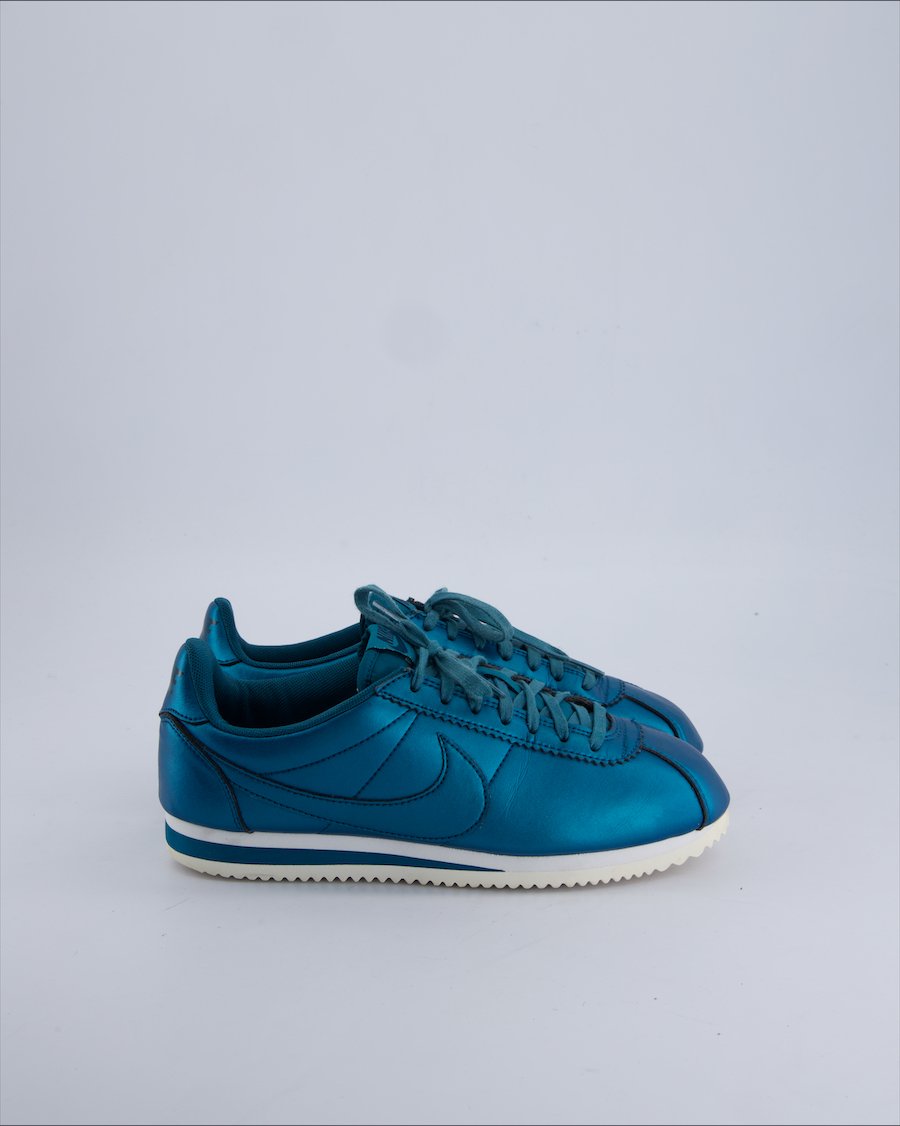 Nike Cortez Trainers Leather Metallic 38.5 EU