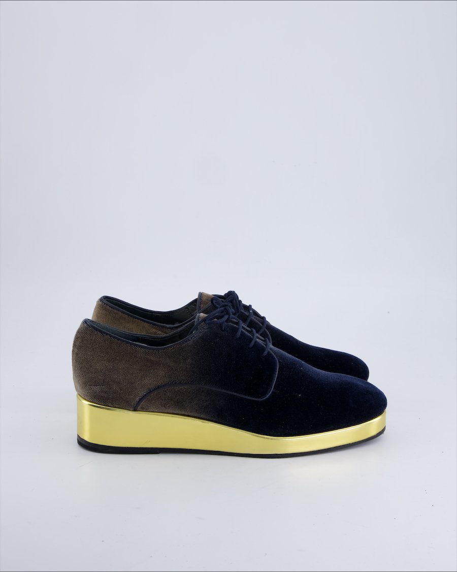 Navyboot Lace ups Velvet Navy 39 EU