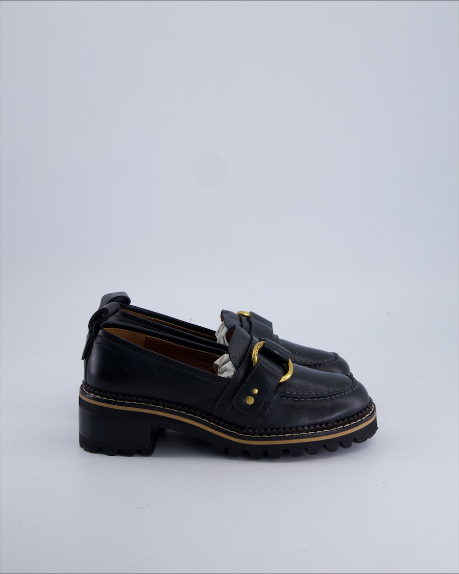 See By Chloe Flats Leather Black 36 EU