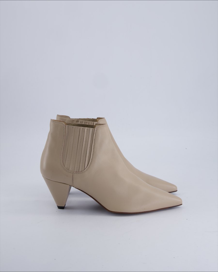 Tod's Ankle Boots Leather Beige 37 EU