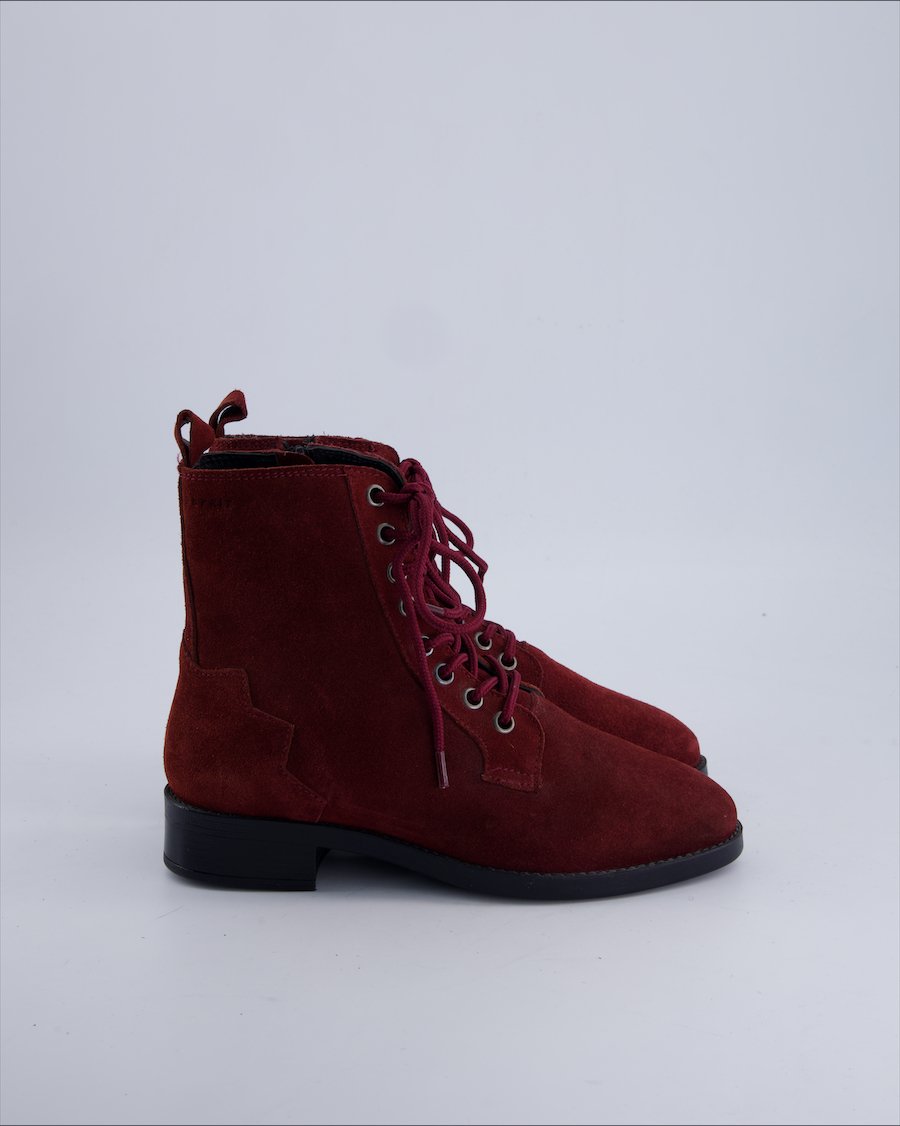 Esprit Ankle Boots Suede Burgundy 36 EU