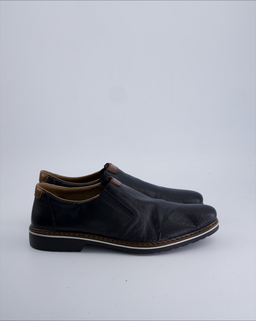 Rieker Flats Leather Black 45 EU