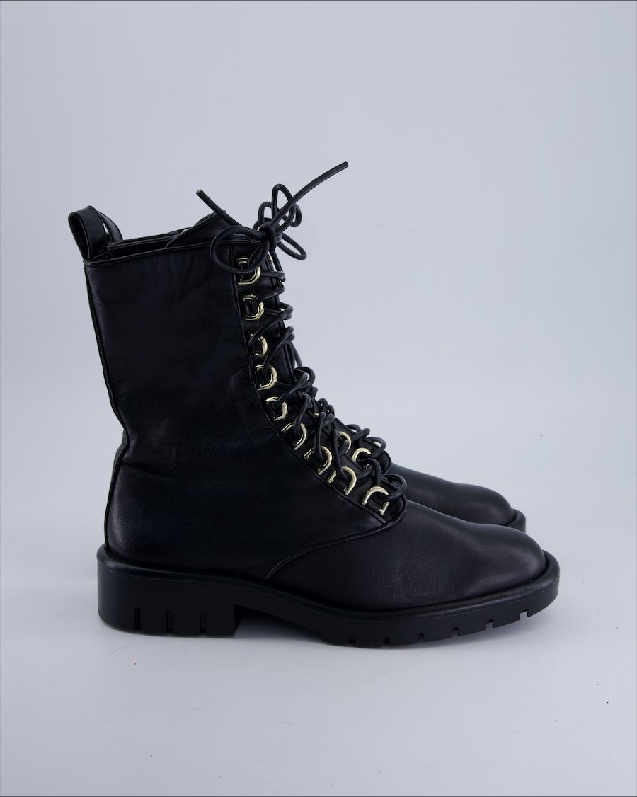 Zara Ankle Boots Polyuethane Black 39 EU