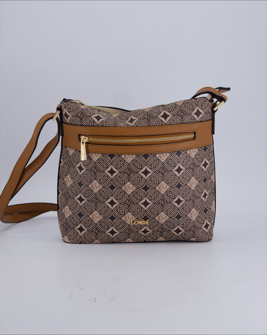 L. Credi Crossbody bags Genuine Leather Beige
