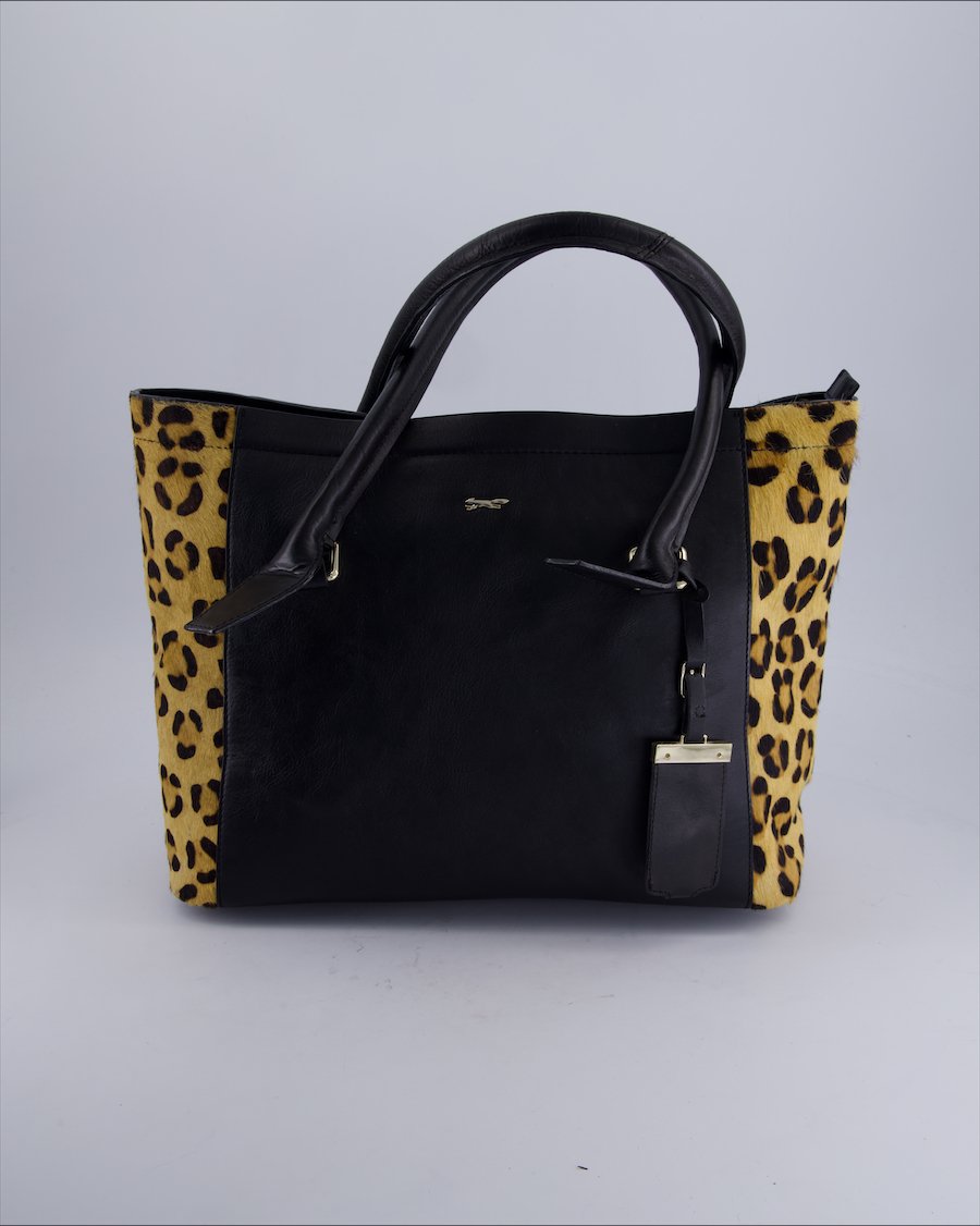 Paul Castelloe Handbags Genuine Leather Black