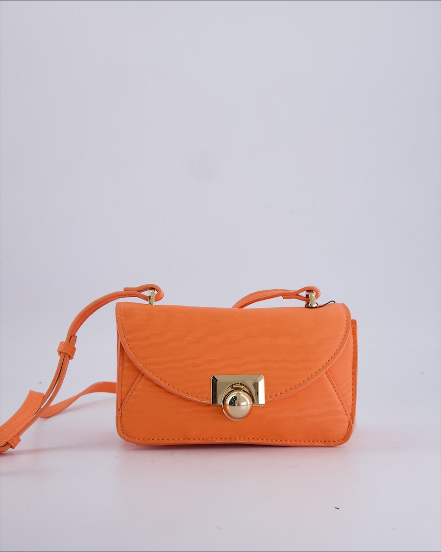 Mango Crossbody bags Polyurethane Orange