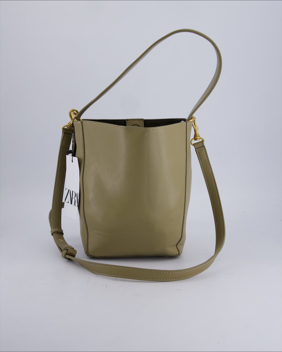 Zara Handbags Polyurethane Beige