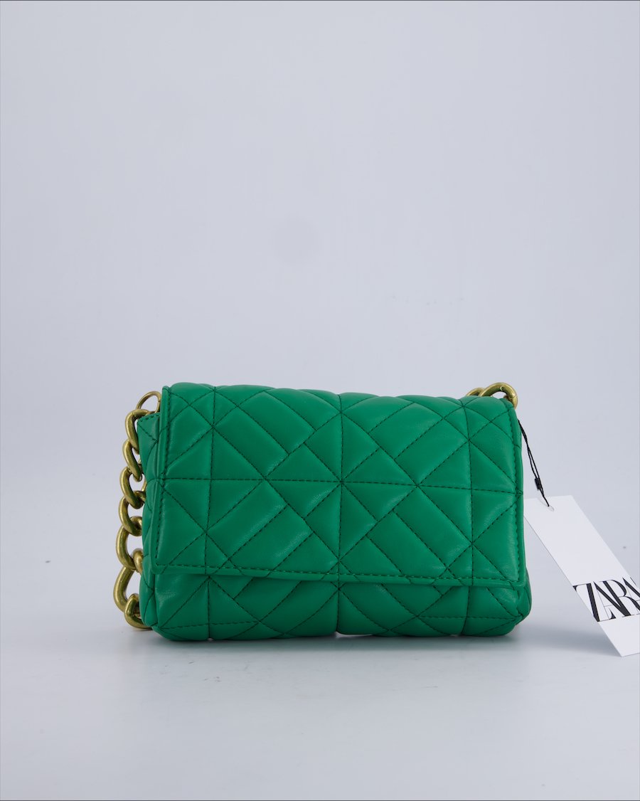 Zara Shoulder bags Polyuretane Green