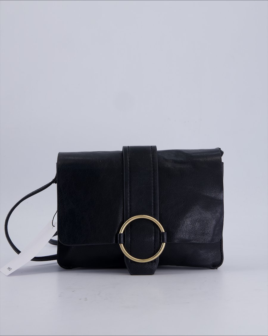 Mango Crossbody bags Polyurethane Black