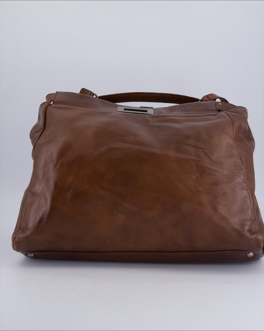 Fendi Handbags Leather Brown