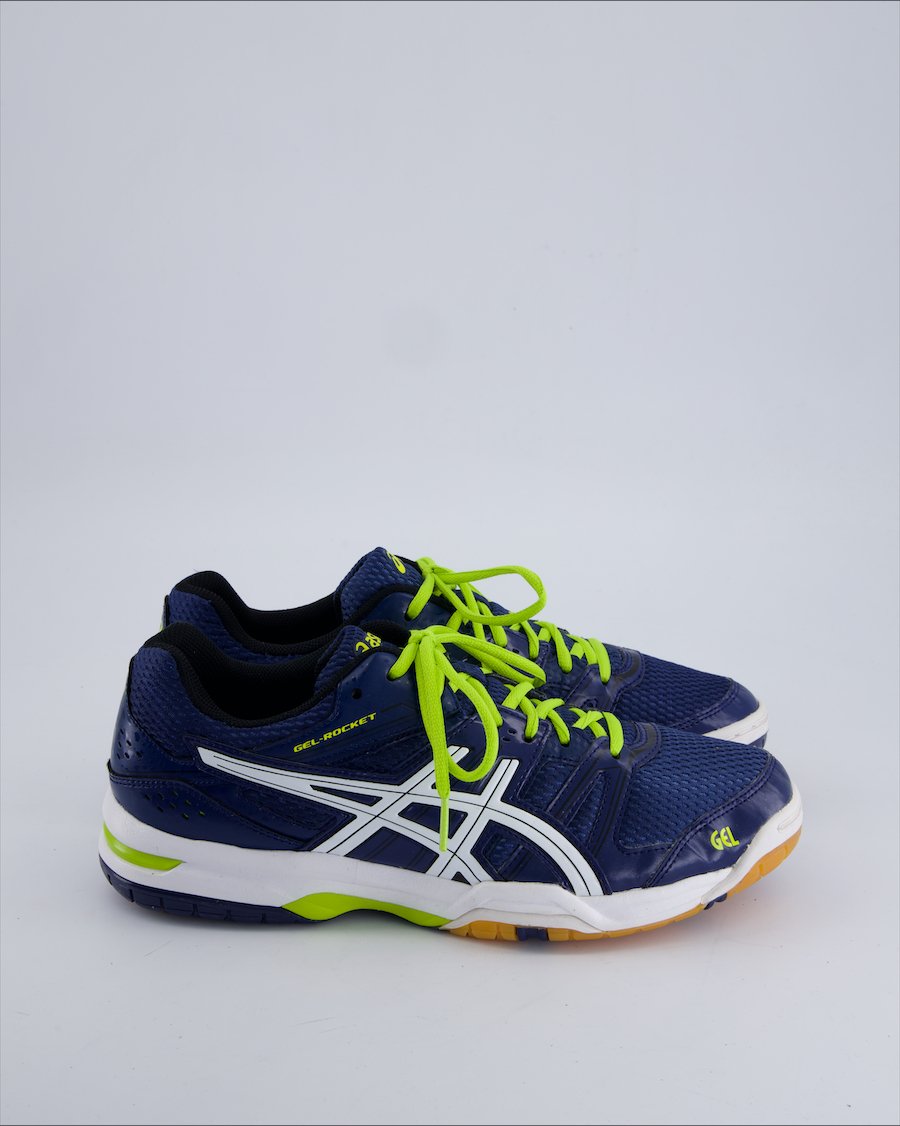 Asics Gel- Rocket Trainers Leather Blue 42 EU