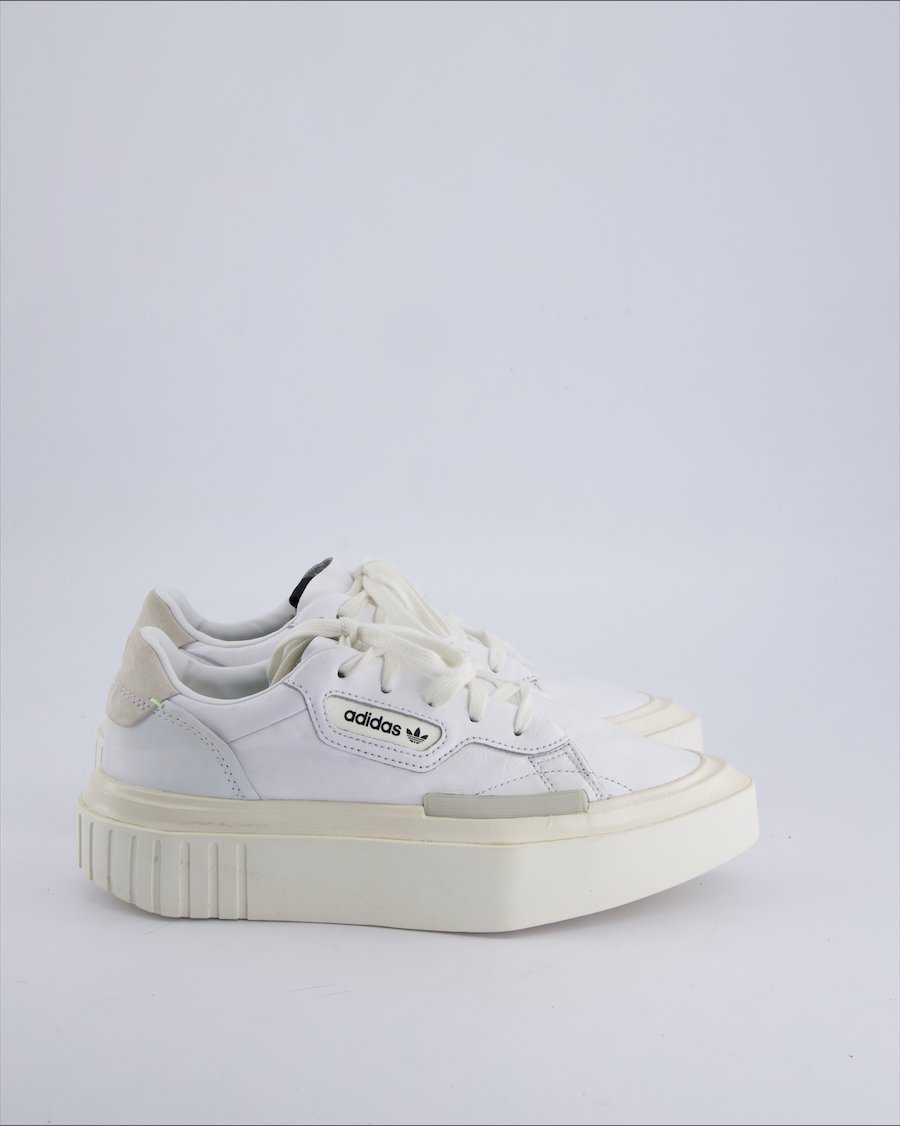 Adidas Hiper Sleek Trainers Leather White 37.5 IT