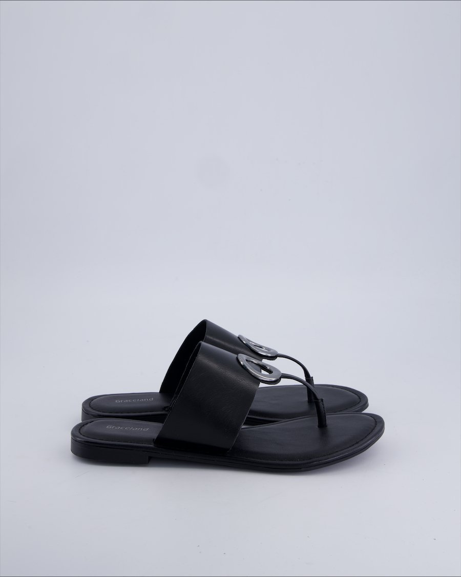 Graceland Sandals Polyurethane Black 39 EU