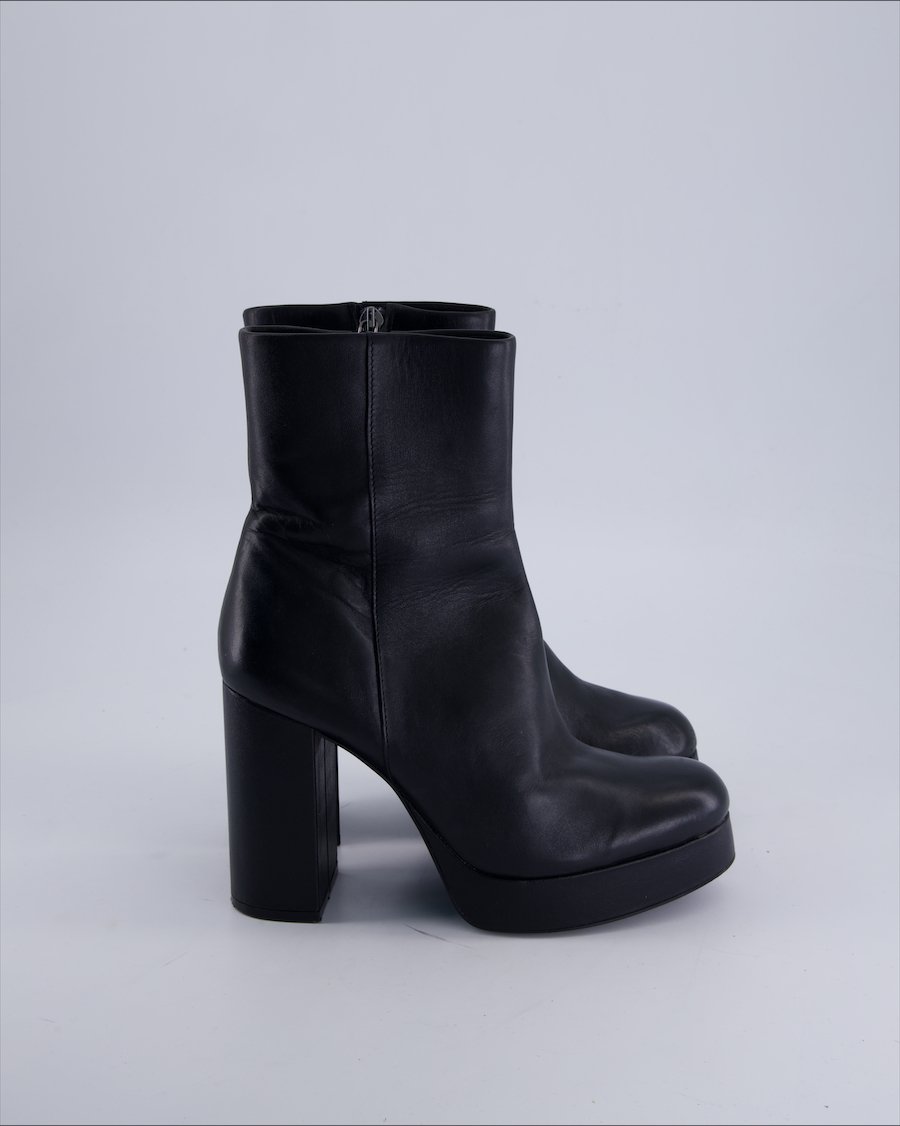 Zara Ankle boots Leather Black 37 EU
